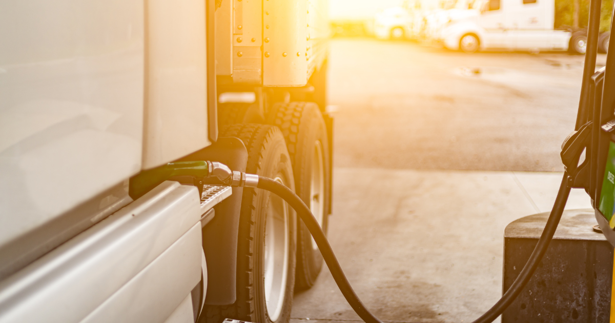 Diesel truck fueling at pump illustrating fuel efficiency and performance benefits explained in the ECM repair guide